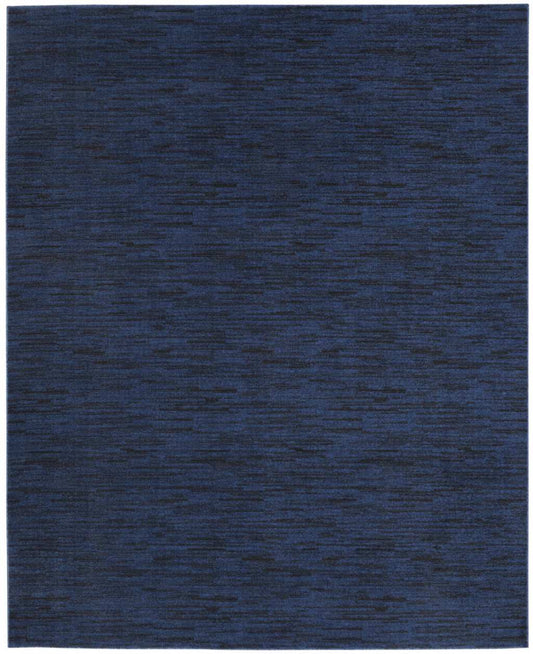 10' X 14' Midnight Blue Stain Resistant Indoor Outdoor Area Rug - Homeroots - Flyclothing LLC
