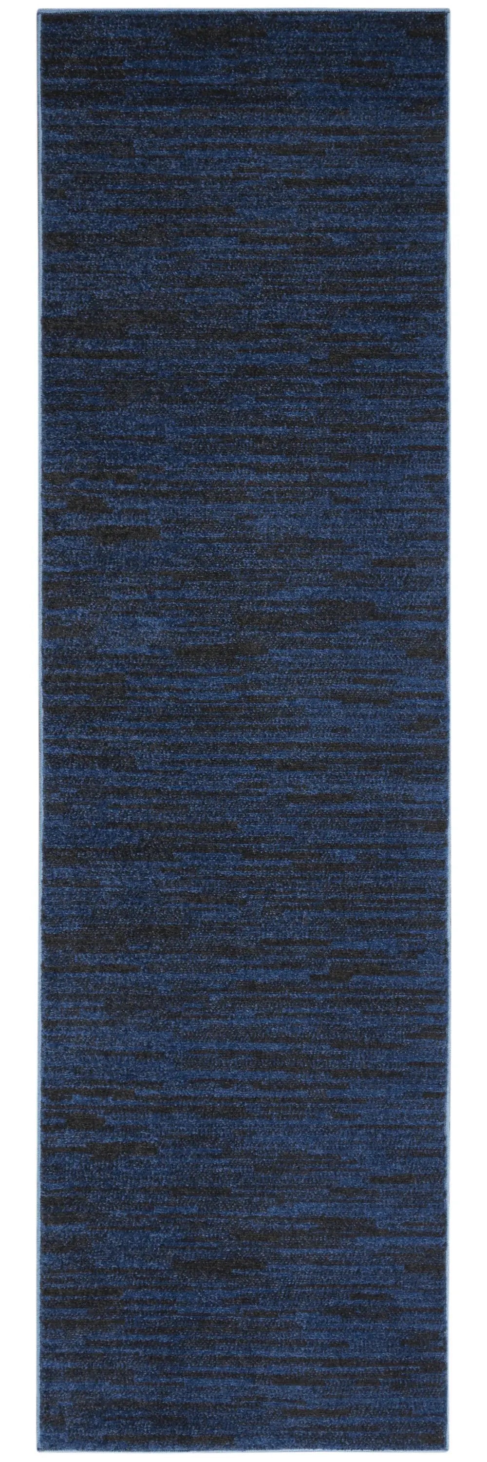 6' Midnight Blue Stain Resistant Indoor Outdoor Runner Rug - Homeroots - Flyclothing LLC