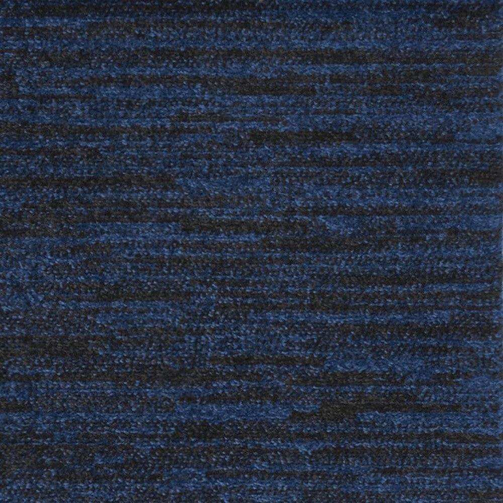 6' Midnight Blue Stain Resistant Indoor Outdoor Runner Rug - Homeroots - Flyclothing LLC