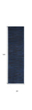 10' Midnight Blue Indoor Outdoor Runner Rug - Homeroots - Flyclothing LLC
