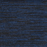 8' Midnight Blue Indoor Outdoor Runner Rug - Homeroots