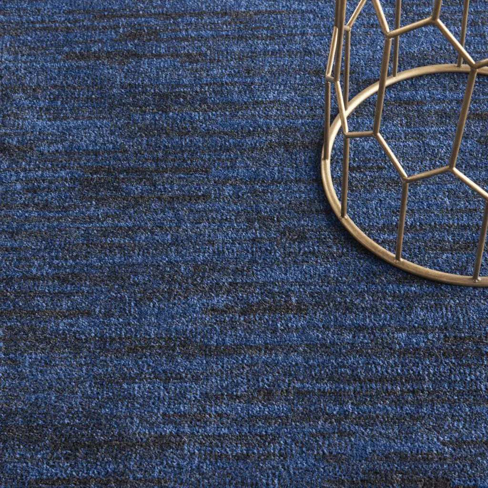 4' X 6' Midnight Blue Stain Resistant Indoor Outdoor Area Rug - Homeroots - Flyclothing LLC