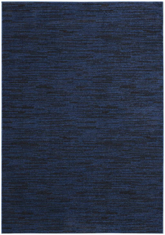 5' X 7' Midnight Blue Stain Resistant Indoor Outdoor Area Rug - Homeroots - Flyclothing LLC