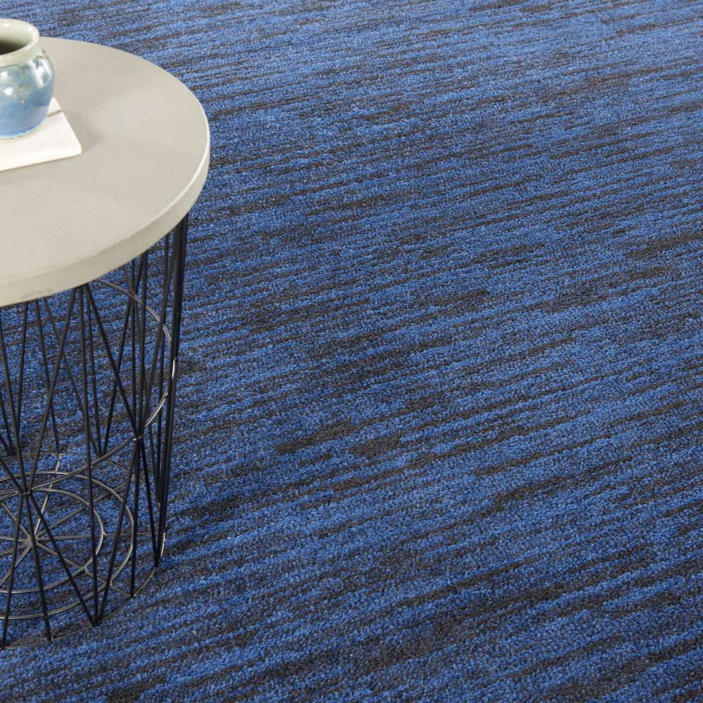 7' Midnight Blue Square Indoor Outdoor Area Rug - Homeroots - Flyclothing LLC