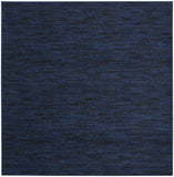 7' Midnight Blue Square Indoor Outdoor Area Rug