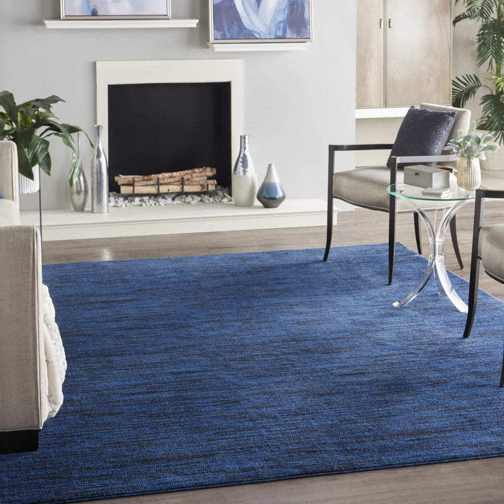 7' X 10' Midnight Blue Indoor Outdoor Area Rug - Homeroots - Flyclothing LLC