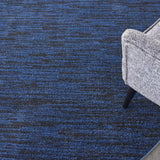 8' Midnight Blue Round Stain Resistant Indoor Outdoor Area Rug - Homeroots - Flyclothing LLC