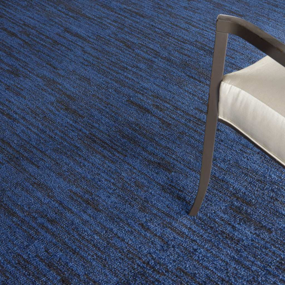 8' X 10' Midnight Blue Stain Resistant Indoor Outdoor Area Rug - Homeroots - Flyclothing LLC
