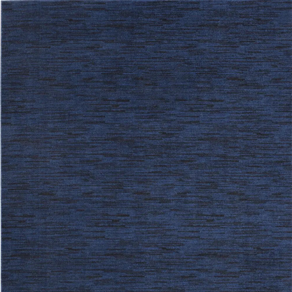 8' X 10' Midnight Blue Stain Resistant Indoor Outdoor Area Rug - Homeroots - Flyclothing LLC