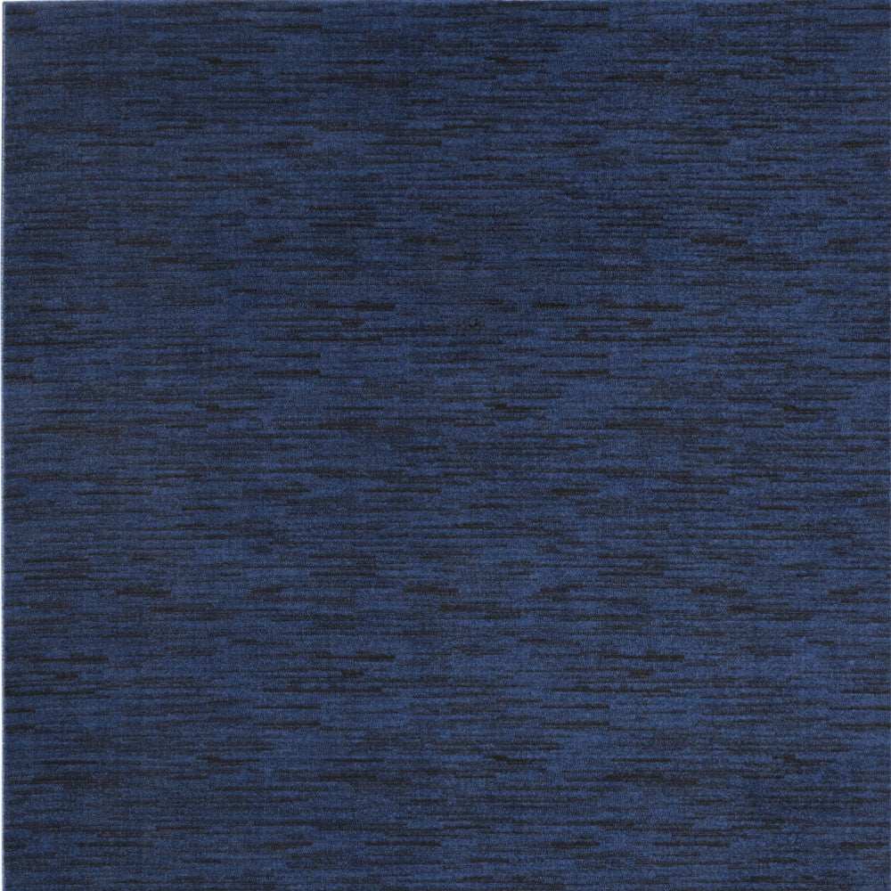 8' X 10' Midnight Blue Stain Resistant Indoor Outdoor Area Rug - Homeroots - Flyclothing LLC