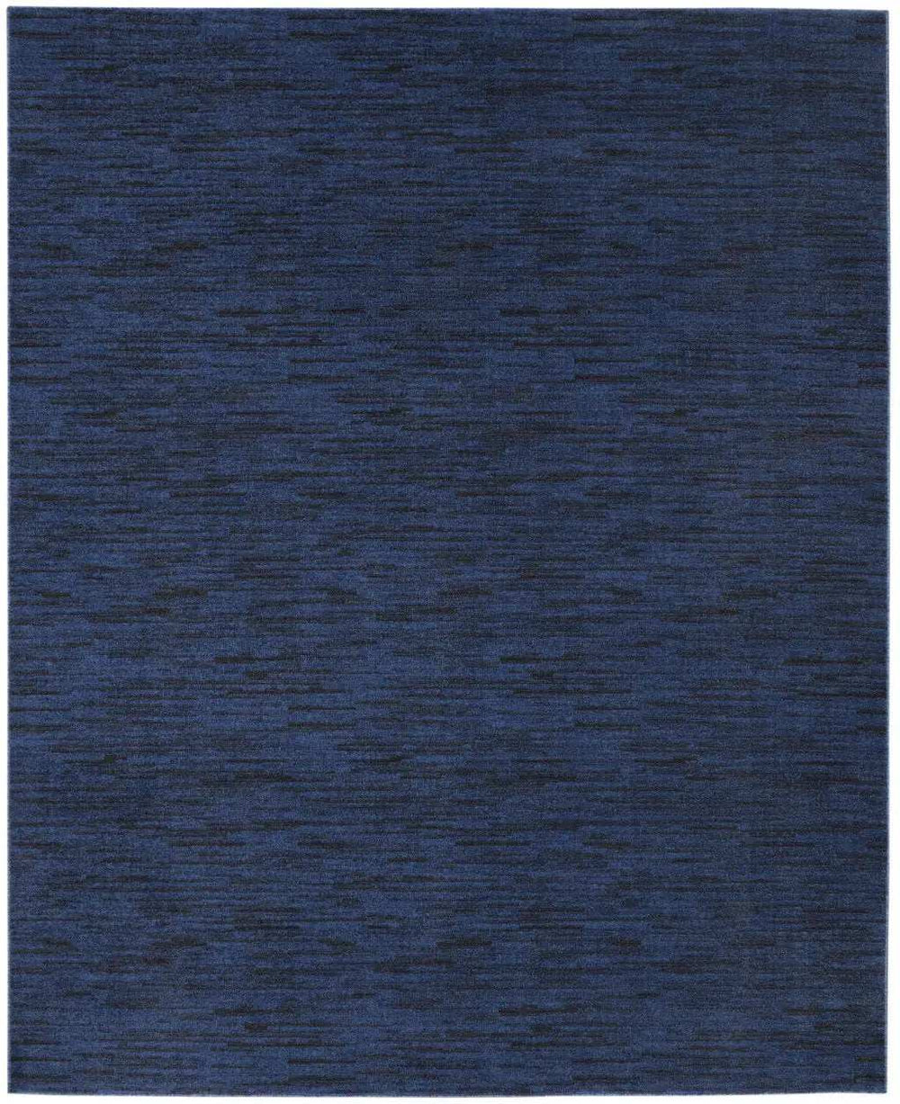 8' X 10' Midnight Blue Stain Resistant Indoor Outdoor Area Rug - Homeroots - Flyclothing LLC