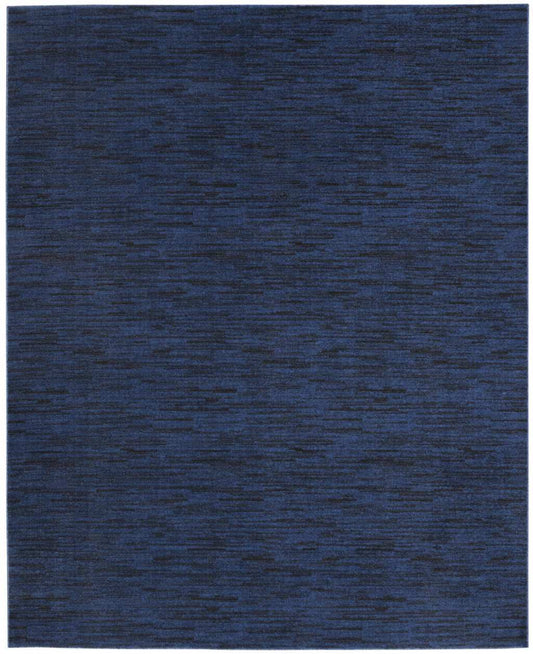 8' X 10' Midnight Blue Stain Resistant Indoor Outdoor Area Rug - Homeroots - Flyclothing LLC
