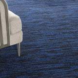 9' Midnight Blue Square Stain Resistant Indoor Outdoor Area Rug - Homeroots - Flyclothing LLC