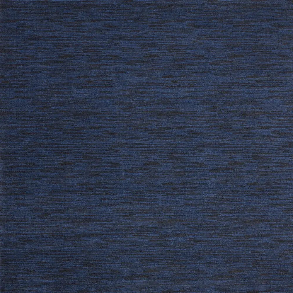 9' Midnight Blue Square Stain Resistant Indoor Outdoor Area Rug - Homeroots - Flyclothing LLC