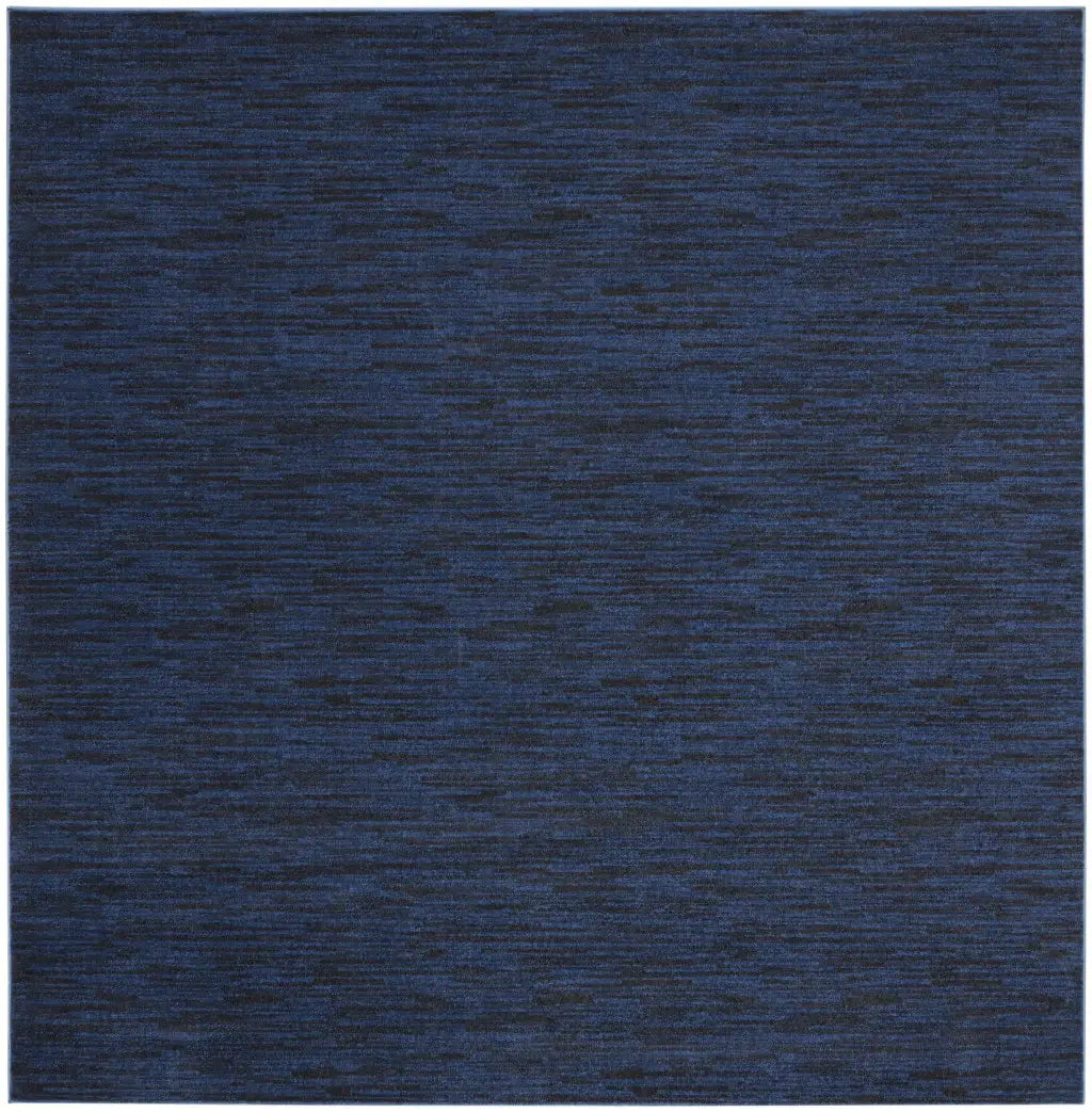 9' Midnight Blue Square Stain Resistant Indoor Outdoor Area Rug - Homeroots - Flyclothing LLC