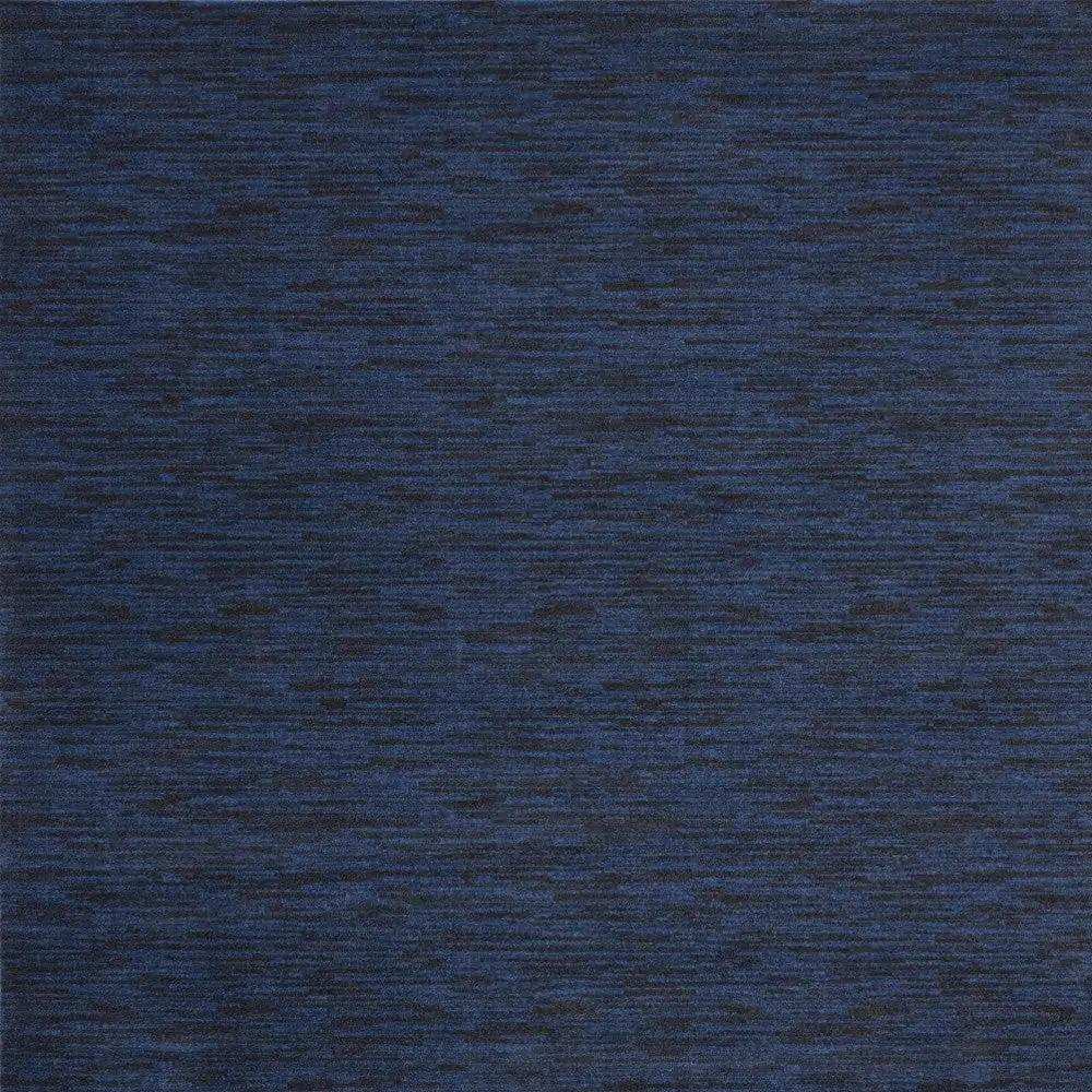 9' Midnight Blue Square Stain Resistant Indoor Outdoor Area Rug - Homeroots - Flyclothing LLC