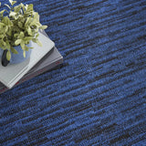9' X 12' Midnight Blue Stain Resistant Indoor Outdoor Area Rug - Homeroots - Flyclothing LLC