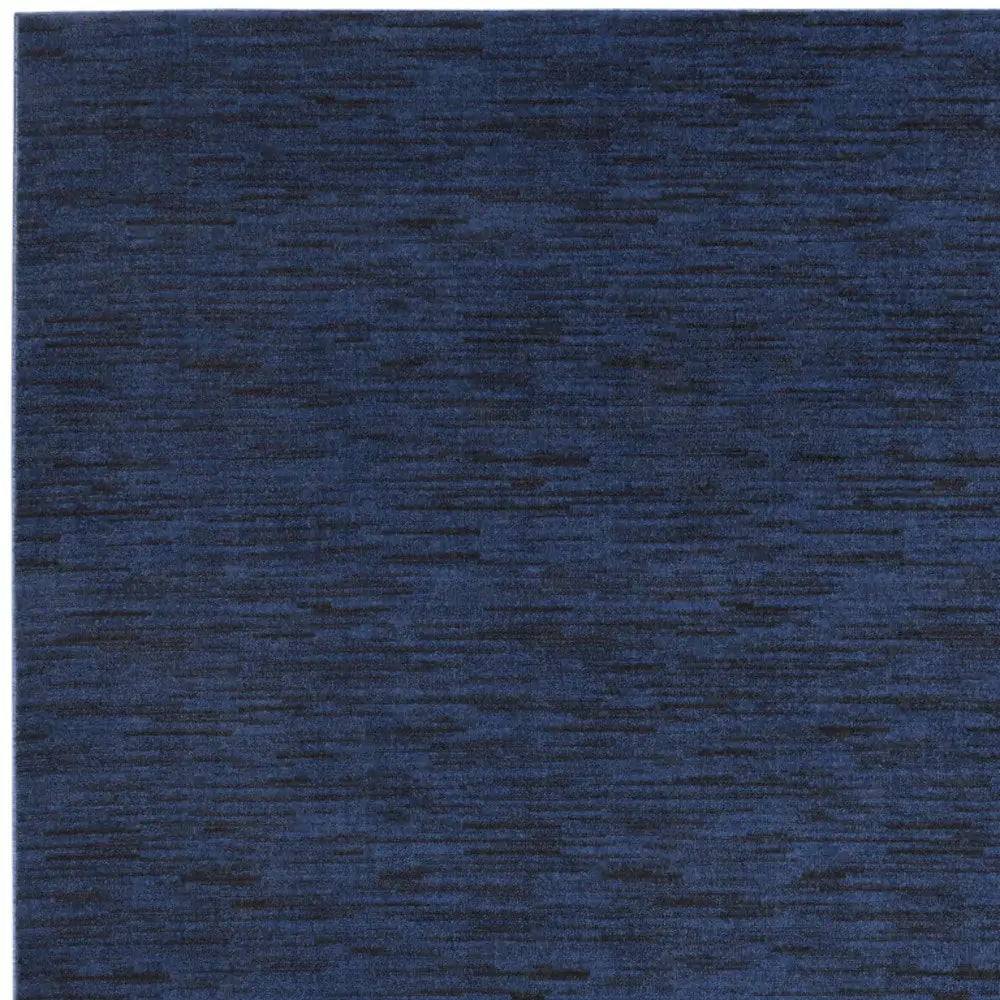 9' X 12' Midnight Blue Stain Resistant Indoor Outdoor Area Rug - Homeroots - Flyclothing LLC
