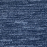 6' Blue Non Skid Indoor Outdoor Runner Rug - Homeroots