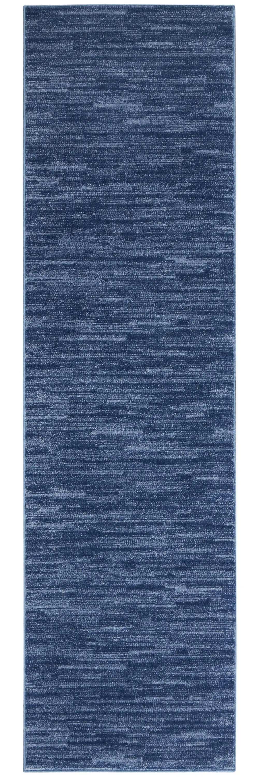 10' Blue Non Skid Indoor Outdoor Runner Rug - Homeroots - Flyclothing LLC
