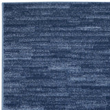 10' Blue Non Skid Indoor Outdoor Runner Rug - Homeroots