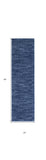 8' Blue Non Skid Indoor Outdoor Runner Rug - Homeroots - Flyclothing LLC