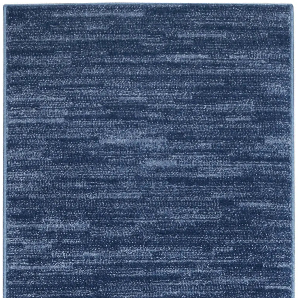 8' Blue Non Skid Indoor Outdoor Runner Rug - Homeroots - Flyclothing LLC