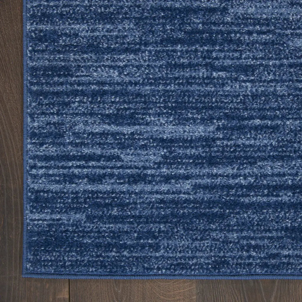 8' Blue Non Skid Indoor Outdoor Runner Rug - Homeroots - Flyclothing LLC