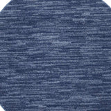 4' Blue Round Non Skid Indoor Outdoor Area Rug - Homeroots - Flyclothing LLC