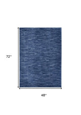 4' X 6' Blue Non Skid Indoor Outdoor Area Rug - Homeroots - Flyclothing LLC