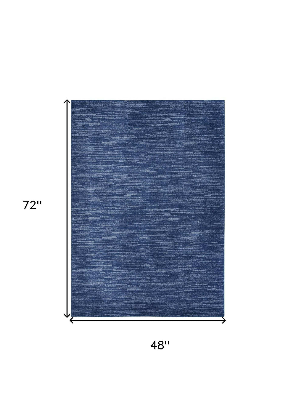 4' X 6' Blue Non Skid Indoor Outdoor Area Rug - Homeroots - Flyclothing LLC