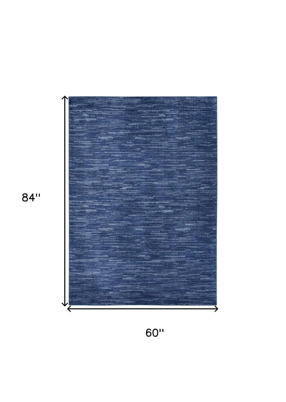 5' X 7' Blue Non Skid Indoor Outdoor Area Rug - Homeroots - Flyclothing LLC