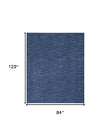 7' X 10' Blue Non Skid Indoor Outdoor Area Rug - Homeroots - Flyclothing LLC