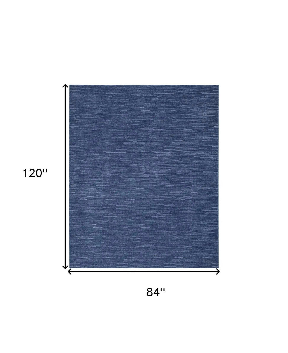 7' X 10' Blue Non Skid Indoor Outdoor Area Rug - Homeroots - Flyclothing LLC