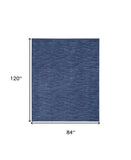 7' X 10' Blue Non Skid Indoor Outdoor Area Rug - Homeroots - Flyclothing LLC