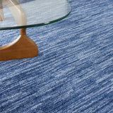 8' Blue Round Non Skid Indoor Outdoor Area Rug - Homeroots - Flyclothing LLC