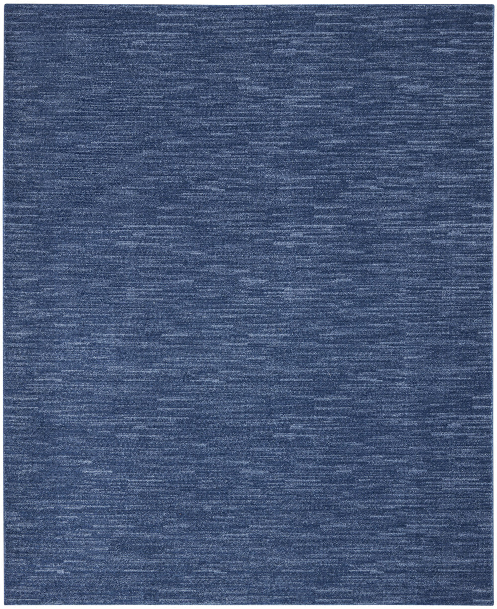 8' X 10' Navy Blue Non Skid Indoor Outdoor Area Rug - Homeroots