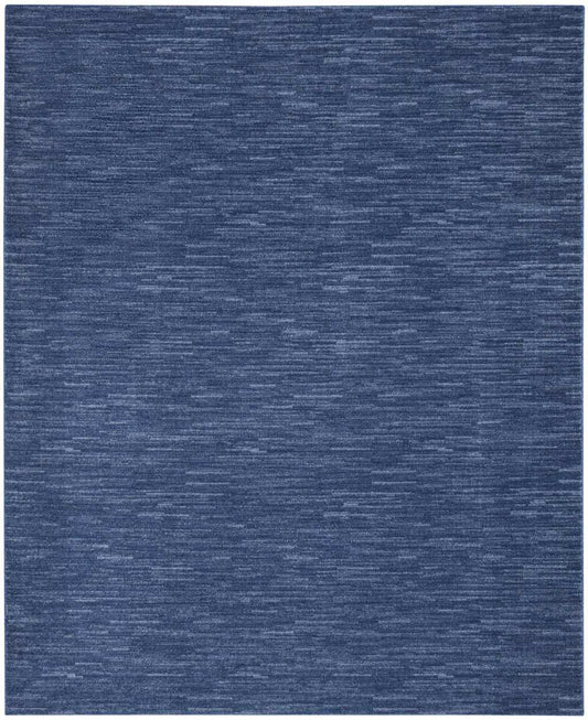 8' X 10' Navy Blue Non Skid Indoor Outdoor Area Rug - Homeroots - Flyclothing LLC