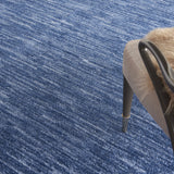 8' X 10' Navy Blue Non Skid Indoor Outdoor Area Rug - Homeroots