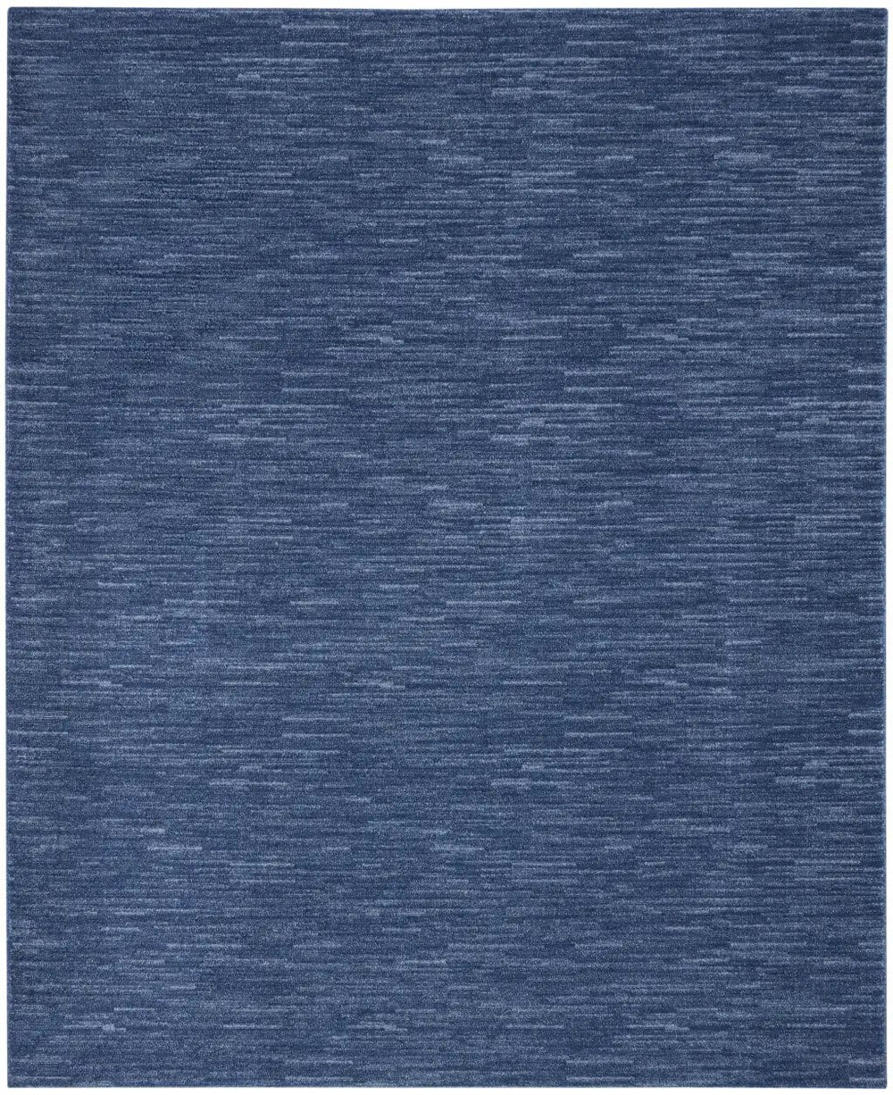 9' X 12' Navy Blue Non Skid Indoor Outdoor Area Rug - Homeroots