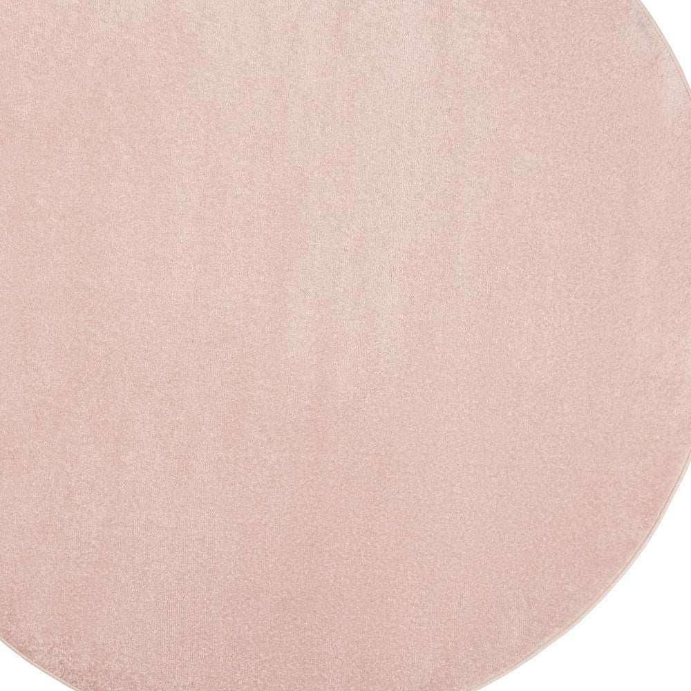 8' X 8' Pink Round Non Skid Indoor Outdoor Area Rug - Homeroots - Flyclothing LLC