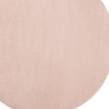 8' X 8' Pink Round Non Skid Indoor Outdoor Area Rug - Homeroots
