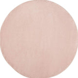8' X 8' Pink Round Non Skid Indoor Outdoor Area Rug - Homeroots - Flyclothing LLC
