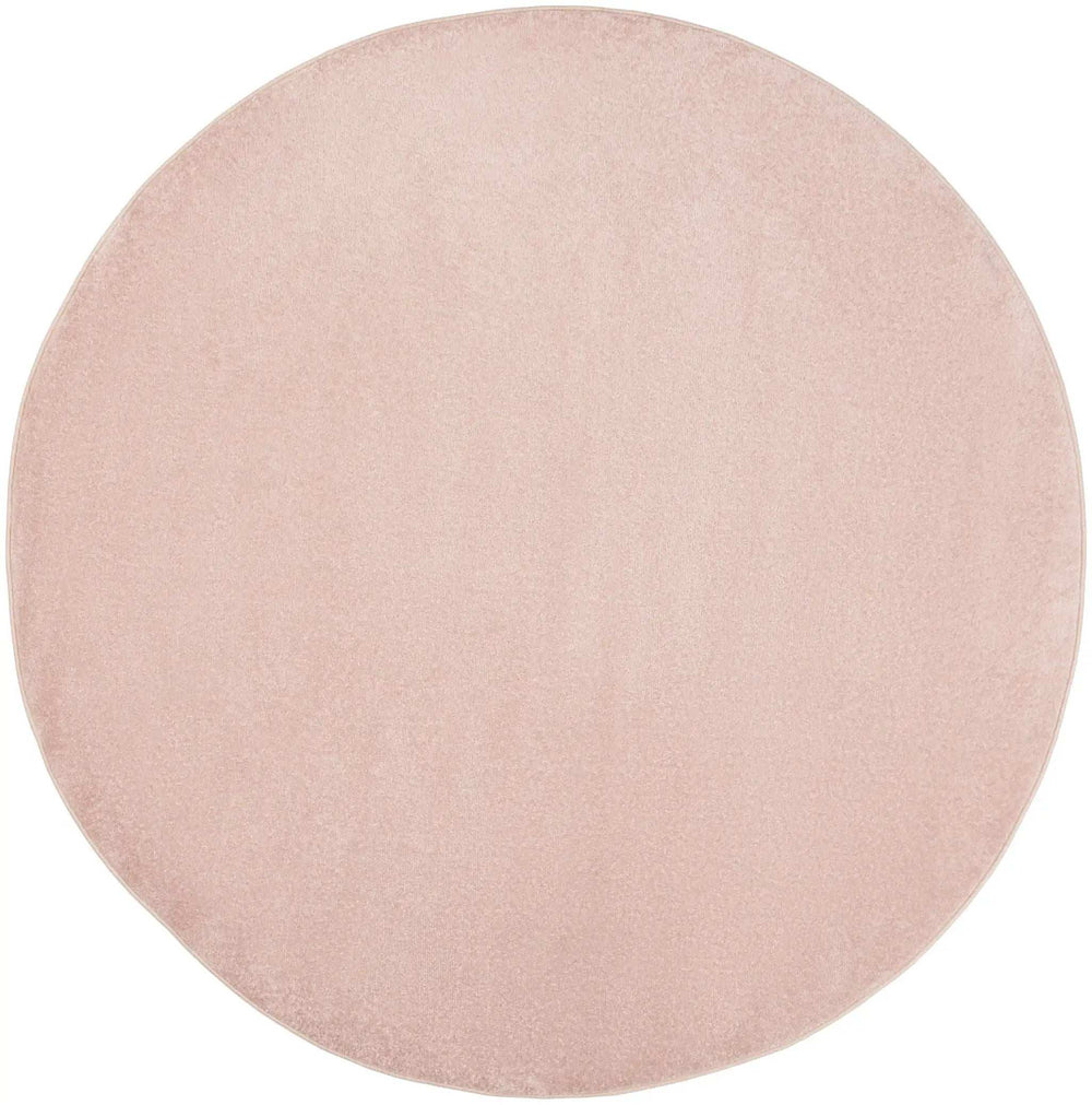 8' X 8' Pink Round Non Skid Indoor Outdoor Area Rug - Homeroots - Flyclothing LLC