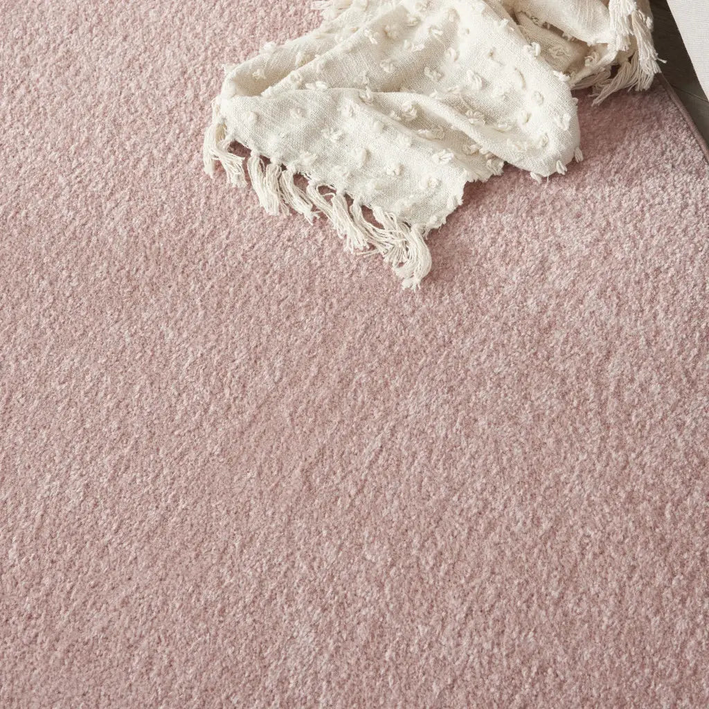 8' X 8' Pink Round Non Skid Indoor Outdoor Area Rug - Homeroots - Flyclothing LLC