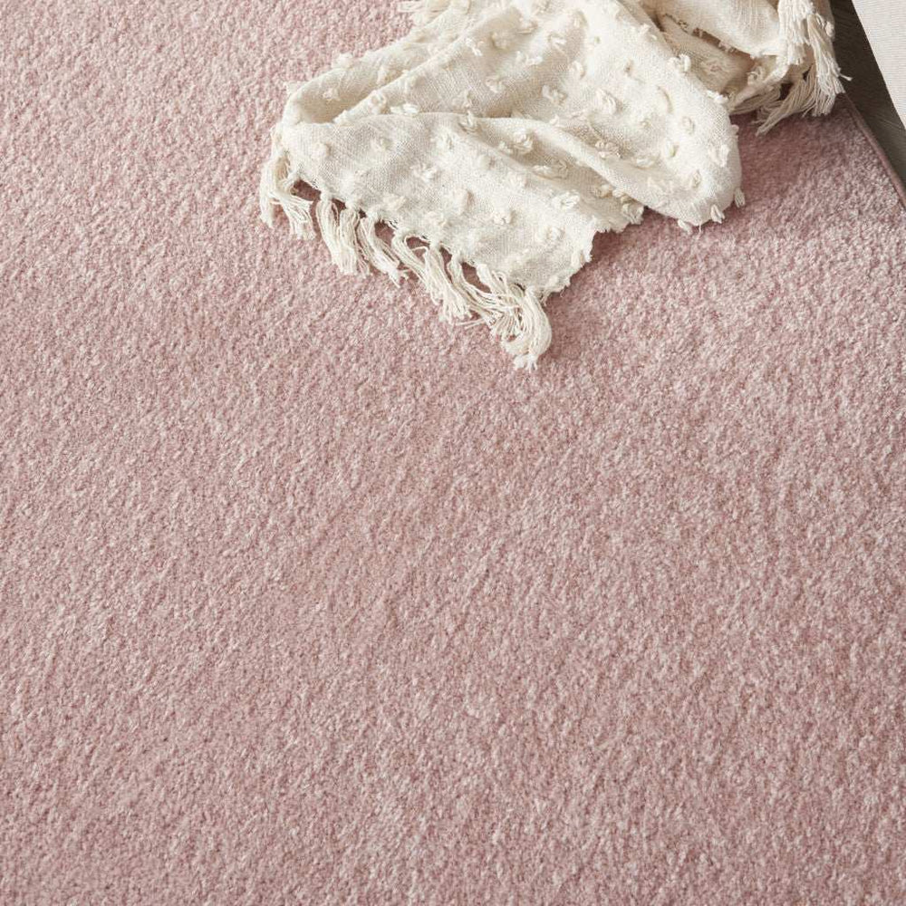 8' X 8' Pink Round Non Skid Indoor Outdoor Area Rug - Homeroots - Flyclothing LLC