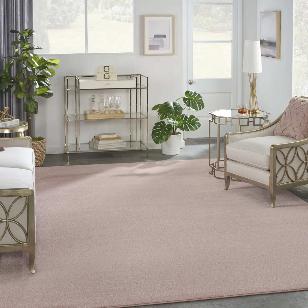 9' X 12' Pink Non Skid Indoor Outdoor Area Rug - Homeroots - Flyclothing LLC