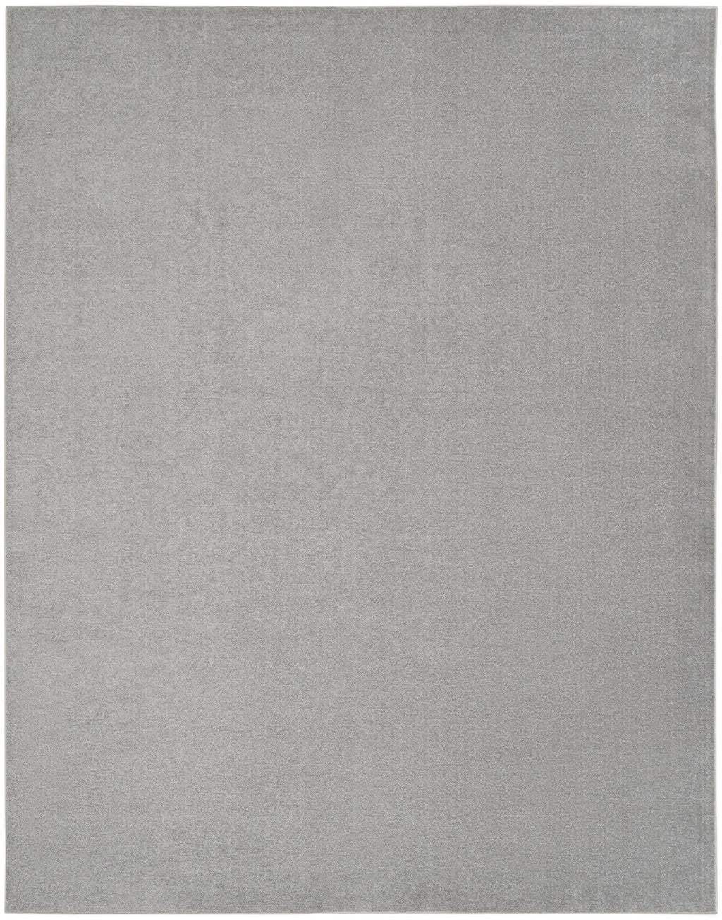 10' X 14' Silver Grey Non Skid Indoor Outdoor Area Rug - Homeroots - Flyclothing LLC