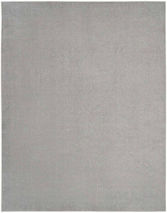 10' X 14' Silver Grey Non Skid Indoor Outdoor Area Rug - Homeroots - Flyclothing LLC