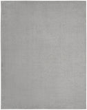 10' X 14' Silver Grey Non Skid Indoor Outdoor Area Rug - Homeroots